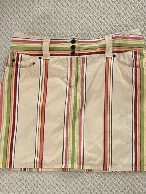 LOFT Striped Multicolor Women's Skirt size 8